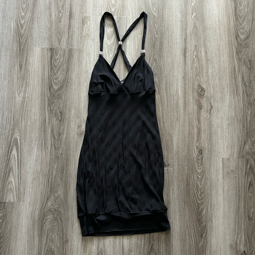 Y2K Guess Black Strappy Top/Mini Dress